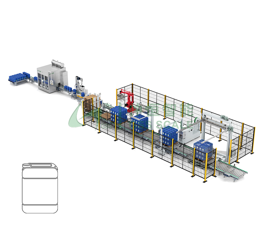 10~30kg方桶全自動(dòng)灌裝生線